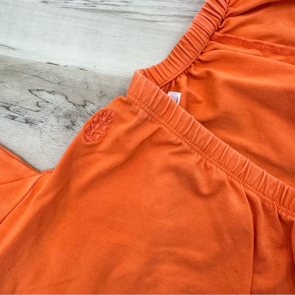 Free People Movement Hot Shot Onesie Jumpsuit Neon Orange boho Tropic Sport - Picture 3 of 10